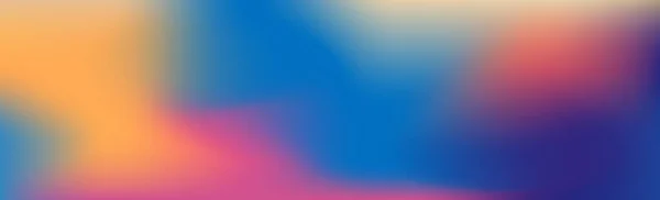 Grand Fond Été Panoramique Flou Dégradé Multicolore Illustration — Image vectorielle