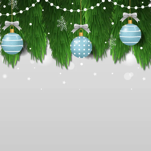 Kerstboom Witte Achtergrond Web Template Voor Feestelijke Promotieartikelen Illustratie — Stockfoto