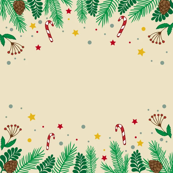 Light Christmas Background Festive Web Template Vector Illustration — Stock Vector