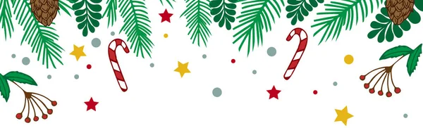 白いクリスマスの背景 お祝いのウェブテンプレート ベクトルイラスト — ストックベクタ