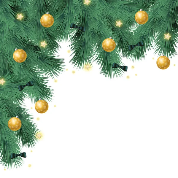Árvore Natal Fundo Branco Modelo Web Para Itens Promocionais Festivos —  Vetores de Stock