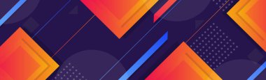 Vektör soyut arkaplan, panoramik doku tasarımı, parlak poster afişi - Vektör illüstrasyonu