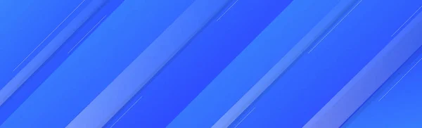 Astratto Sfondo Blu Blu Con Linee Tecnologia Modello Web Panoramico — Vettoriale Stock