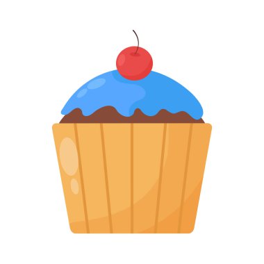 Beyaz arka planda gerçekçi pasta - Vektör illüstrasyonu