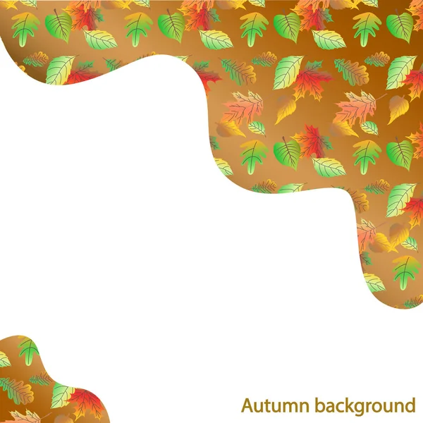 Colorful Autumn Seamless Pattern Autumn Leaves Vegetables Vector Illustration — Stock Vector