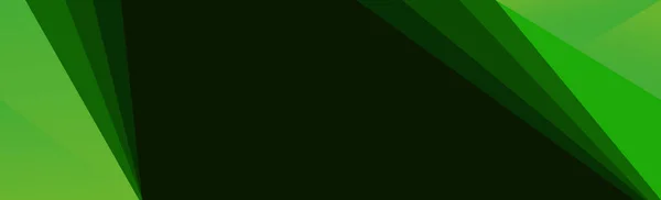 コーポレートスタイリッシュなコンセプトの緑の黒のコントラストのパノラマのウェブ抽象的な背景 ベクトルイラスト — ストックベクタ