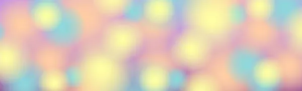 Fondo Bokeh Abstracto Amarillo Azul Con Círculos Desenfocados Brillo Elemento — Vector de stock