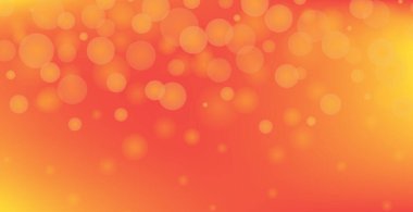 Odaklanamayan daireler ve parıltılarla soyut sarı bokeh arkaplan. Noel ve Yeni Yıl tatili için dekorasyon unsuru, tebrik kartları, web afişleri, posterler - Vektör illüstrasyonu