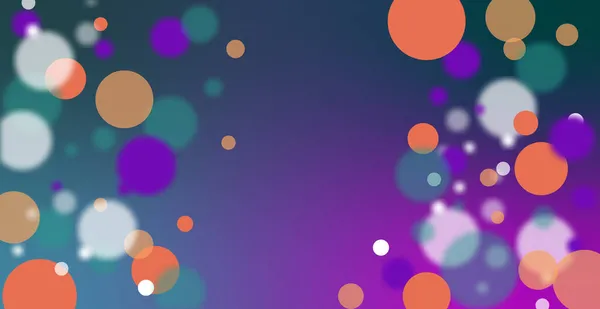 Fondo Bokeh Multicolor Abstracto Con Círculos Desenfocados Purpurina Elemento Decorativo — Vector de stock