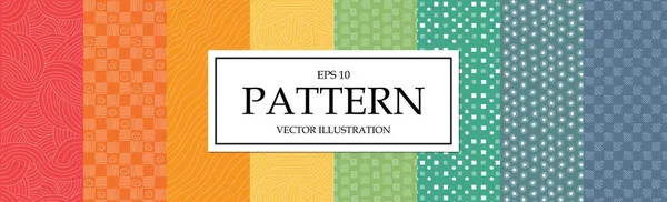 Узоров Разных Цветовых Фонах Векторная Иллюстрация — стоковый вектор