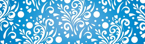 Abstrakte Frostige Muster Blauer Und Weißer Webmuster Hintergrund Vektor Illustration — Stockvektor