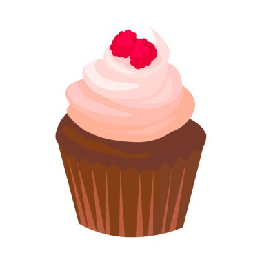 Beyaz arkaplanda gerçekçi yuvarlak çörek - Vektör illüstrasyonu