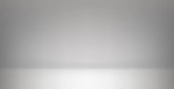 Білий Сірим Панорамним Студійним Фоном Білим Сяйвом — стоковий вектор