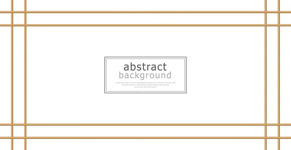 Modern Abstract Luxury Template Postcard Business Presentation Golden Lines White — Stockvektor