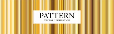 Set of 16 pieces of gold backgrounds - Vector illustration