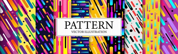 Set Van Abstracte Kleurrijke Web Achtergronden Vector Illustratie — Stockvector
