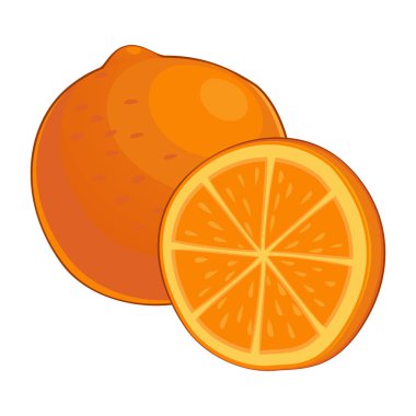 Beyaz arka planda izole edilmiş gerçekçi olgun limon - vektör illüstrasyonu