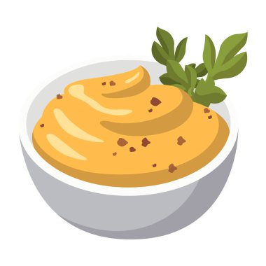 Beyaz arkaplanda ışık sosu için gerçekçi gereçler - Vektör illüstrasyonu