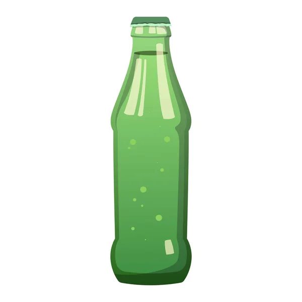 Botella Agua Soda Realista Aislada Sobre Fondo Blanco Ilustración Vectorial — Archivo Imágenes Vectoriales