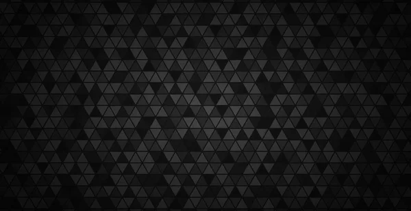 Panoramische Donkere Achtergrond Set Van Zwarte Driehoeken Vector Illustratie — Stockvector