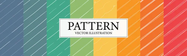 Samenstelling Van Naadloze Patronen Abstracte Vormen Vector Illustratie — Stockvector