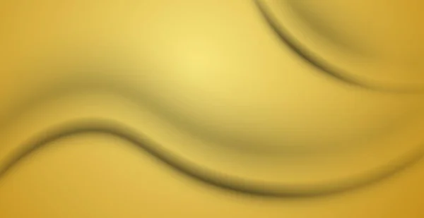 Textura Fondo Amarillo Arrugado Realista Pliegues Ilustración Vectorial — Vector de stock