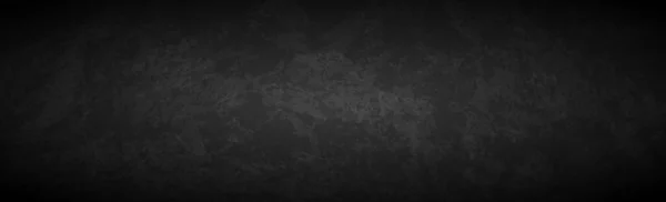 Черный Панорамный Абстрактный Текстурированный Темный Гранж Фон Векторная Иллюстрация — стоковый вектор