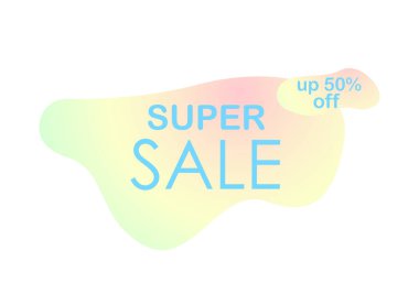 Soyut beyaz web pankartı, kartvizit, şablon satışı% 50 - Vektör illüstrasyonu