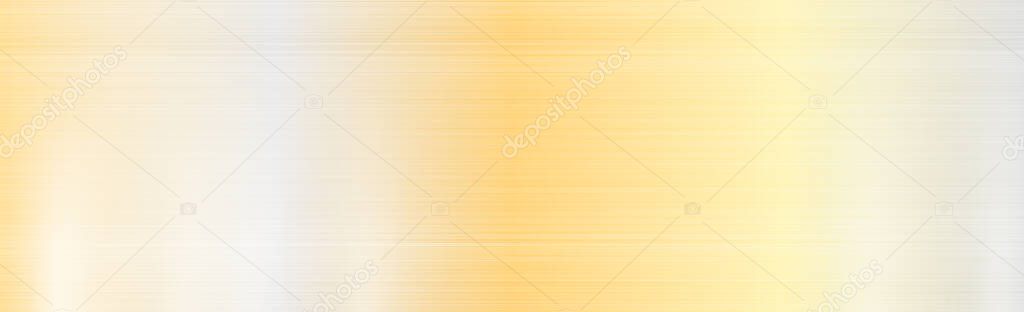 Panoramic texture of gold with glitter - Vector illustration