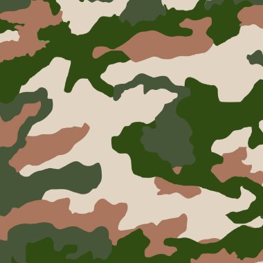 Ordu flora arka plan dokusu - Vektör illüstrasyonu