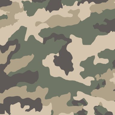 Ordu flora arka plan dokusu - Vektör illüstrasyonu