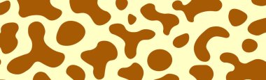 Kürk derisi Afrika zürafasının panoramik dokusu - Vektör illüstrasyonu