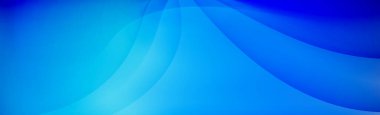 Panoramik soyut web arkaplanı mavi gradyan - Vektör illüstrasyonu