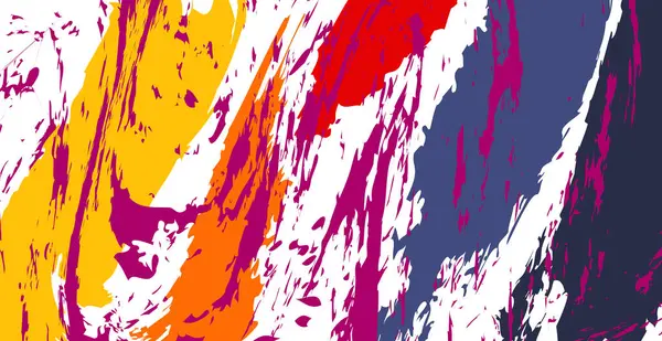 Frottis Éclaboussures Peinture Colorée Illustration Vectorielle — Image vectorielle