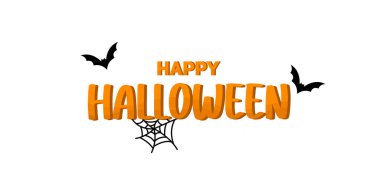 Ölülerin bayramı için tebrikler, mutlu Cadılar Bayramı - Vektör illüstrasyonu