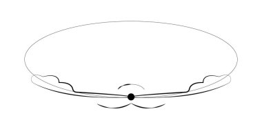 Metin için boş şablon, izole edilmiş metin kutusu, vektör süslemeleri - illüstrasyon