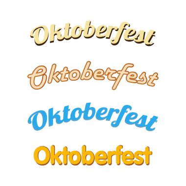 Alman Bavyera bira festivali Oktoberfest - illüstrasyon