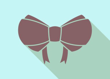 Noel hediyesi için bayram yayı, Yeni Yıl elementi - Vektör illüstrasyonu