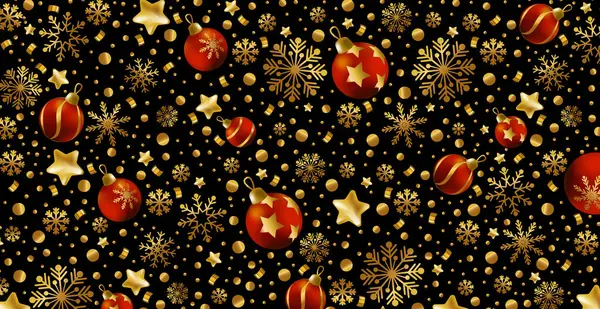 Godt Nytår Glædelig Jul Lykønskningskort Ferie Banner Web Plakat Mørk – Stock-vektor