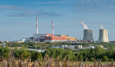 Nükleer enerji santrali. Nükleer enerji santrali. Mochovce. Slovakya.