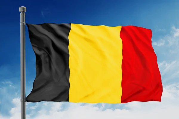 Bélgica bandera — Foto de Stock