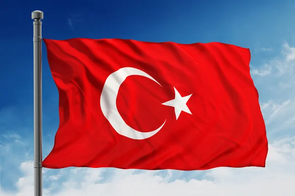 Vlag van Turkije — Stockfoto