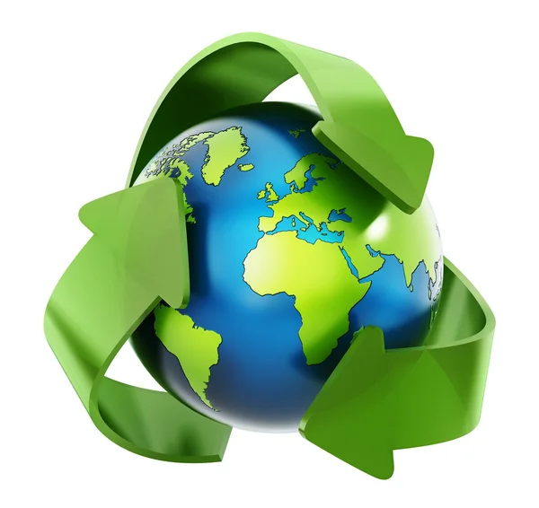 Reciclando la Tierra — Foto de Stock