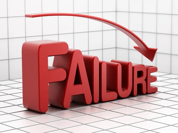 Failure graph — Stock Photo, Image