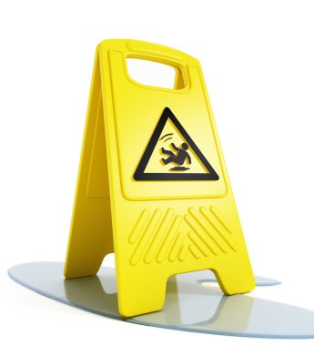 Wet floor warning clipart