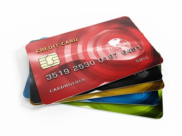 Kreditní karty — Stock fotografie