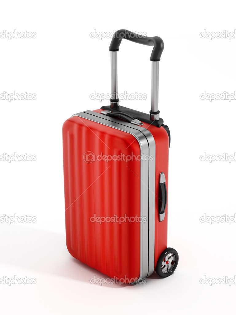 Red suitcase