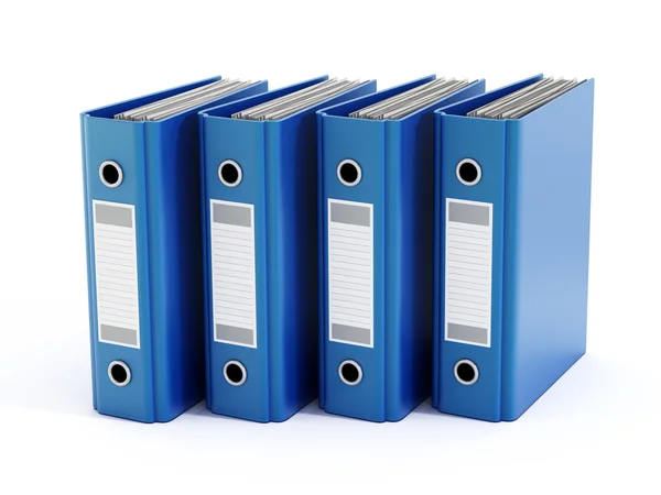 Niebieski folderów — Zdjęcie stockowe
