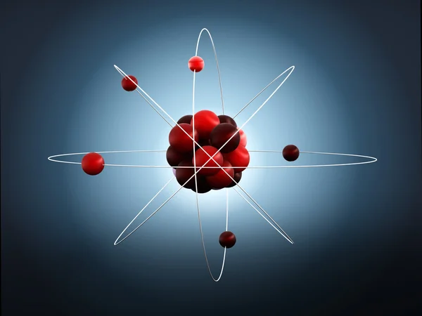 Molekyl- eller atom-modell — Stockfoto
