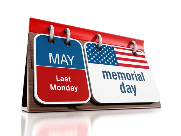 Memorial Day calendar — Stock Photo, Image